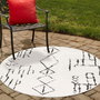 Conceptum Alfombra Blanca de Algodón y Chenilla (60 cm)